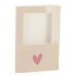 GIFT TILE CARD HEART SAND 21X14X1CM