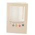GIFT TILE CARD STARS NUDE 21X14X1CM