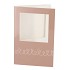 GIFT TILE CARD STRING HEARTS SAND 21X14X1CM