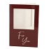 GIFT TILE CARD FOR YOU BROWN 21X14X1CM