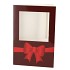 GIFT TILE CARD BIG BOW BURGUNDY 21X14X1CM