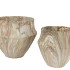 MONTY SAND POT S/2 28X24/21X21CM