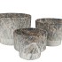 MONTY GREY POT OVAL S/3 31X23/26X20/21X16M
