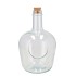 GLASS BOTTLE WITH HOLE/CORK 30X19CM