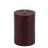 CANDLE RUSTIC PILLAR BURGUNDY 7X10CM