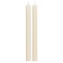 CANDLE RUSTIC DINNER OFFWHITE S/2 3X25CM