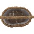 SEAGRASS FLOWER BASKET W HANDLE OVAL 20X14X33CM