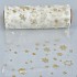 ORGANZA GLITTER CREME/GOUD 10MX12CM