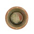 CEMENT POT OUD GROEN ROOD 14X12CM