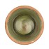 CEMENT POT OUD GROEN ROOD 18X17CM