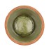 CEMENT POT OUD GROEN ROOD 20X18CM