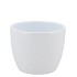CERAMIC WHITE SHINY POT 7CM