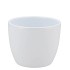 CERAMIC WHITE SHINY POT 8CM