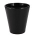 CERAMIC BLACK SHINY POT ORCHID 15CM
