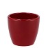 CERAMIC WINE RED SHINY POT 7X6CM
