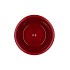 CERAMIC WINE RED SHINY POT 8X7,5CM