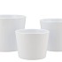 POT 3DLG KONISCH 15CM GLANS WIT