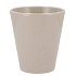 CERAMIC SHINY TAUPE POT ORCHID 15CM