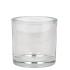 GLASS POT CILINDER HEAVY 9X8CM
