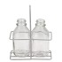 METAL RACK +2 BOTTLES