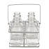 METAL RACK +4 BOTTLES