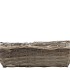 WICKER BASKET RECTANGLE GREY 40X16X12CM