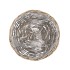WICKER BOWL BASKET ROUND GREY 24X11CM