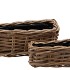 RATTAN POT RECTANGLE 31X16X14CM