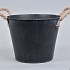 EMMER ZINK MAT ZWART 20X16CM