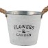 ZINC ROPE POT ROUND +EARS 22X16CM