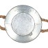 ZINC ROPE POT ROUND +EARS 22X16CM
