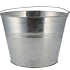 ZINC BASIC NATURAL BUCKET 23X18CM