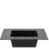 MELAMINE GREY BOWL SQUARE 20X20X5CM