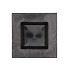 MELAMINE GREY BOWL SQUARE 20X20X5CM