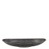 MELAMINE GREY BOWL OVAL 30X15X5CM