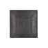 MELAMINE GREY BOWL SQUARE 17X17X2CM NM