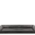MELAMINE GREY BOWL SQUARE 32X32X3CM