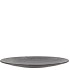 MELAMINE GREY PLATE ROUND 18X18X2CM