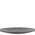 MELAMINE GREY PLATE ROUND 22X22X2CM