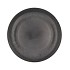 MELAMINE GREY PLATE ROUND 27X27X2CM NVB