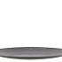 MELAMINE GREY PLATE ROUND 40X40X2CM
