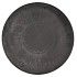 MELAMINE GREY PLATE ROUND 45X6CM NM