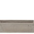 CONCRETE GREY BOWL RECTANGLE 28X9X8CM