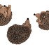 DECO HEDGEHODGE ASS PER 1 12CM NM