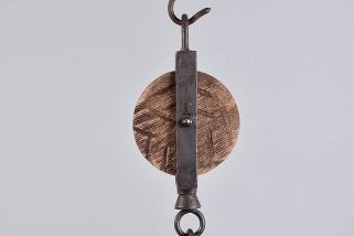 DECO PULLY BLOCK VINTAGE 50CM BROWN