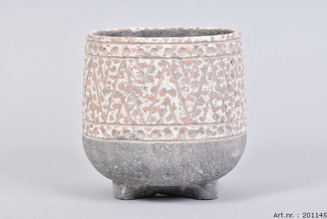 ZAMBIA GREY POT 16X16CM | Daan Kromhout