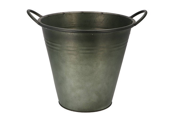ZINK VINTAGE GREEN POT 30X27CM