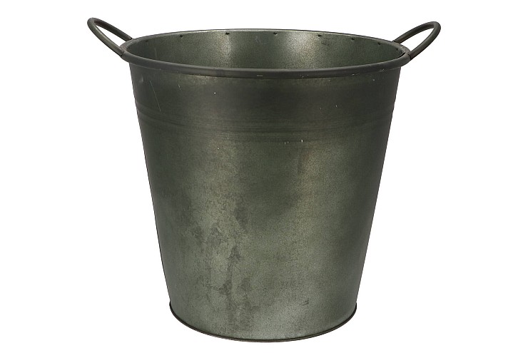 ZINK VINTAGE GREEN POT 34X32CM