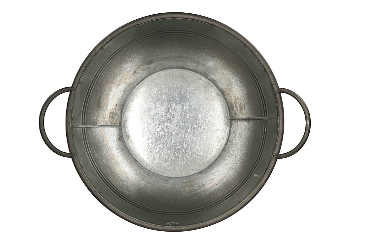 ZINK VINTAGE GREEN POT 34X32CM