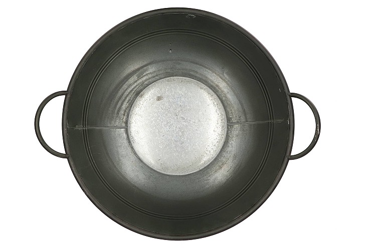 ZINK VINTAGE GREEN POT 38X36CM